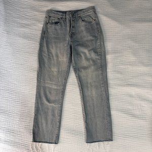 Madewell The High-Rise slim crop boyjean Size 27